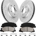 Front Brake Kit for 2001-2007 Highlander Gas Models Rotors