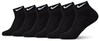 Nike Unisex Adult Everyday Cushioned Training Low Socks (6 Pairs) M
