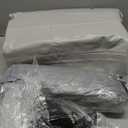 QPAU Inflatable Toddler Travel Bed with Tent, Baby Crib Tent, Portable Kids Air Mattress with Safety Bumpers, Ideal for Home, Grandma's, Camping, Traveling (Grey)