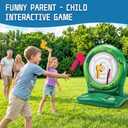Inflatable Dart Board Pool Toys Games, Pool Toys for Kids Ages 8-12, Axe Throwing Game with 4 Soft EVA Axes, Summer Swimming Pool Games Water Toy Pool Party Games for Teens Adults Family