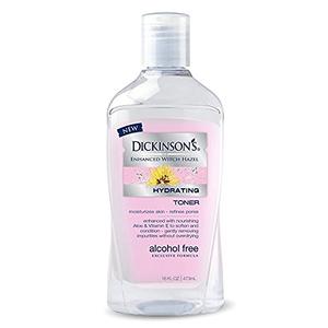 Dickinson's Enhanced Witch Hazel Alcohol Free Hydrating Toner, 16 Fluid Ounce (Pack of 6) exp 10/28
