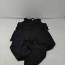 IWOLLENCE Women's Summer 2 Piece Outfits Set Round neck Sleeveless Tank Crop Top Wide Leg pants Set Pockets Jumpsuits,L