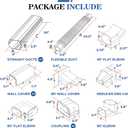 LyPrem 25Ft Mini Split Line Set Cover 3" PVC Line Cover Kit for Mini Split and Central Air Conditioner & Heat Pump