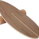 Balance Board Indoor Surfboard Surf Style Home Fitness with Wheel for Exercise, Athletic Training and Board Sports - Fun Workout Equipment For Balance, Stability and Improving Core Strength (NO BASE)