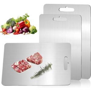 Katuchef Titanium Cutting Board,Katuchef Titanium Cutting Boards for Kitchen,Double-Sided Cutting Board for Vegetables And Meat, Easy To Clean and Store(M+L)