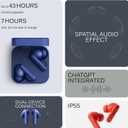 CMF Buds Pro 2 Wireless Earbuds with Smart Dial, 50dB Hybrid Noise Cancelling Earbuds Wireless Bluetooth 5.3, 11mm Bass with LDAC, 6 Hi-Res Audio Mics, 43H Playtime, Fast Charging Case, Blue