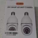 Light Bulb Security Camera HD Pan Tilt Wireless 360 Degree Floodlight Night Vision 5Ghz with Floodlight Human Motion Detection and Alarm 2pack