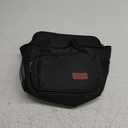 Femuar Reusable Lunch Box for Men/Women - Insulated Lunch Bag Leakproof Lunchbox for Work Office Picnic Beach - Freezable Lunch Cooler Bag with Adjustable Shoulder Strap - Black (Medium Size)