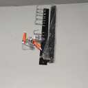 2PCS Utensil Racks with 8 Hooks 17 Inch Kitchen Utensil Holders Hanging Utensil Rack Multifunctional (17 inch)