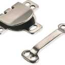 3 x Metal Bra Hook & Eye Fasteners - Pack of 4 (0.5 inch wide-0.4 inch long, Nickel)