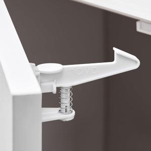 Inaya Cabinet Locks Child Safety Latches - Baby Proofing Cabinets & Drawers Locks - Child Proof Your Home - No Drilling & No Tools Required! (12 Pack)