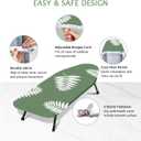 SheeChung 12.5"x32" Small Ironing Board Cover and Pad,Fits Mini Table Top Ironing Board,Extra Thick Padding,Elastic Cord&Fasteners,Heat Resistance(Ironing Board Not Included)