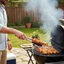 4Pcs Wooden Tongs for Cooking, Stainless Steel Salad Tong with Walnut Wood Tip, 9 Inch 12 Inch Walnut Wooden Kitchen Tongs, Anti-Slip Long Handle Wood Kitchen Utensils for Salad Tossing