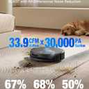 ECOVACS DEEBOT T90 PRO OMNI Robot Vacuum and Mop, 30,000Pa Suction, Instant Self-Cleaning OZMO Roller Mop, TruEdge Deep Edge Cleaning, ZeroTangle, Hot Water Wash & 145F Air Dry, AI Obstacle Avoidance