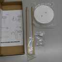 Mkono 2PCS Scrunchies Holder Stand Hair Accessories Organizer Gold White Metal Scrunchies Tower Hold 25-35 Scrunchies Modern Vertical Hair Tie Organizer Jewelry Scrunchy Holder for Girls