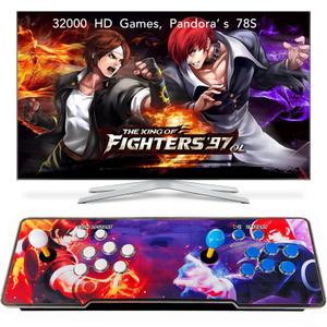 FVBADE 78s Pandora Box Arcade Game Console Bluetooth Function Compatible PC & Projector & TV,3D Games 4 Players Category Favorite List Save/Search/Hide/Pause/Delete Games(Wireless)