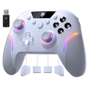 EasySMX X20 Wireless Gaming Controller with RGB Backlit, 2-Stage Hall Effect Stick, 1000Hz Polling Rate, 6-Axis Gyro on Multi-Platform, Mech Buttons- Compatible with PC/Switch/Steam/Android