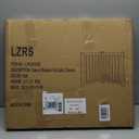 LZRS 2-Panel Wooden Free Standing Foldable Dog Gate Indoor  Solid Hardwood 24" High, Step-Over Safety Pet Gate for Doorways, Stairs & Small Spaces - Indoor Use, Oak