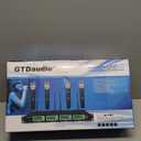 GTD Audio 4x800 Adjustable Channels UHF Diversity Wireless Cordless Handheld Microphone Mic System Ideal for Church, Karaoke, Dj Party, Range 450ft (4 Handheld Mics)