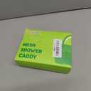 famichan Mesh Shower Caddy Portable with Drawstring, Dorm Room Essentials for College Students Girls & Boys, Large Shower Bag for Camping,Swimming,Gym,Travel,Bathroom - Green