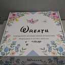 Eucalyptus Wreath for Front Door All Seasons, 20-22" Spring Summer Silk Greenery Wreath for Porch Wall, Artificial Farmhouse Home Decor For Indoor Outdoor