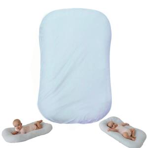 Snuggle Style Baby Nest, Baby Lounger, Organic Cotton Lounger for Baby, Breathable Portable Secure - Snuggle Collection (Blue)