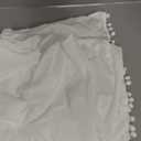 TILLYOU Baby Crib Skirt Girls Boys, Ruffled Bed Skirt with Pompoms, 28x 52, 14'' Drop, White