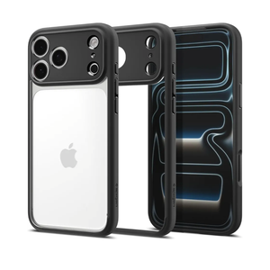Spigen for iPhone 17 Pro Case, Ultra Hybrid [TPU Covered Camera Control] [Anti-Yellowing] [No Magnet Ring] - Matte Black