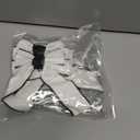 2 x 2PCS Hair Bows for Girls White Bowknot Hair Clips BarrettesLeather Bows with Long Tail Hair Accessories for Girls Toddlers Teens Kids