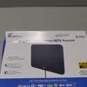 TV Antenna Indoor, Digital Amplified Indoor HDTV Antenna, 1080p VHF UHF Television Local Channels Detachable Signal Amplifier and 16.5ft Long Coax Cable (Black)