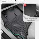 Car Floor Mats for Toyota Prius: 2004 2005 2006 2007 2008 2009 All Weather Accessories for Prius 2004-2009 Black Cargo Liner 4PCS Carpet Custom Fit for Toyota Prius 04-09 Automotive TPE Floormats