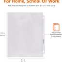 Amazon Basics Heavy Duty Non-Glare Sheet Protector for Documents, 3 Ring Binder, Top Loading, Letter Size 8.5 x 11 inch, Clear, 100-Pack