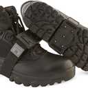 K1 Mid-Sole Ice Cleats for Men & Women - Rotatable Traction Aids For Winter Snow - Low Profile - Black