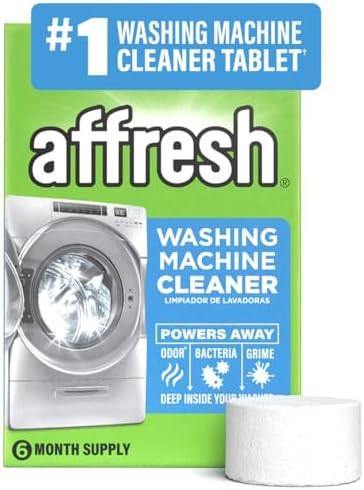 Affresh Washing Machine Cleaner, Helps Power Away Odor Causing Bacteria & Grime Deep Inside Pump, Valve & Hoses, 5 Time Release Tablets, 5 Month Supply