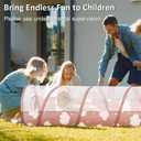 Eterish Kids Play Tunnel Toys for Toddlers, Pop Up Tents for Kids or Pets, Gift for Boy and Girl Play Tunnel Indoor and OutdoorApricot Clouds