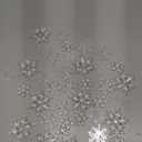 Dilunave 40 Pieces Clear Christmas Snowflake Ornaments Acrylic Christmas Tree Decorations Crystal Snowflakes Translucent Winter Hanging Ornaments for Xmas Tree DIY Crafts