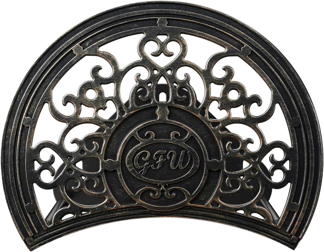 GOFORWILD Garden Hose Holder made of Stainless Cast Aluminum, Decorative Hose Butler Sturdy Water Hose Rack, Durable Wall Hose Hanger, Holds 125-Feet of 5/8-Inch Hose, Hose Reel, 7005