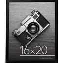Americanflat WB1620BKPC 16x20 inch Black Poster Frame  Polished Plexiglass. Hanging Hardware Included!