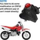 YOXUFA Dirt Bike Gas Fuel Tank for CRF50 XR50 SSR125 110cc 125cc 50cc 70cc Pit Dirt Bike Pitster Pro SDG 107 Baja 49 TaoTao Coolster Roketa Kazuma Yamoto Sunl Eagle Motorcycle Parts