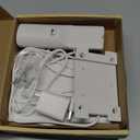 Bluetooth Portable Home CD Music Player with Remote Control, Timer, Built-in Speakers and LED Display - FM Radio Boombox (White)