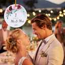 2 x Jnglr 1st Anniversary Ornament 2026, Wedding Gifts for Couples 2026, 1st for Couple Wedding Christmas Ornament Double-Sided Acrylic 3"