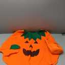 Etistta Halloween 3PC Pumpkin Costume for Kids Children Cosplay Party Clothes (Orange)