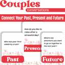 Couples Conversations Card Game Stocking Stuffer for Boyfriend or Girlfriend | Questions About Past, Present, and Future
