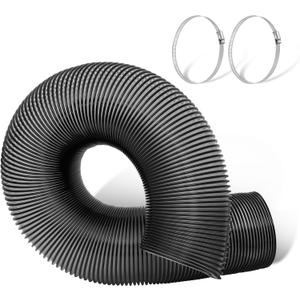 8 Inch Leaf Vacuum Hose, 8 Inch Leaf Vac Hose 8FT PU Flexible Grass Catcher Hose, Heavy Duty Crush Resistant Lawn Bagger Hose, Smooth Interior High Airflow, Universal Fit Models 8008 / LVH-88