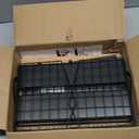 2 Set Magnetic Shelf for Refrigerator with Wood Lid, Fruit Potato & Onion Storage Bins, Pantry Organizers & Storage, Large Container Magnetic Spice Rack for Refrigerator, Kitchen Counter, Cabinet (Black)