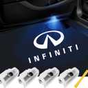 No Fade Car Door Lights Logo Compatible with Infiniti, LED Welcome Lights Accessories for Q50 Q60 Q70 G25 G37 QX50/56/60/70/80 M25/35/37/45/56 FX35/37/45/50 EX25/35/37 (IF-4pcs)