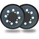 2 Pack 5 Inch 8 Hole Hook and Loop Replacement Sanding Backing Pad Sander Pad for 5" Craftsman CMCW220B & CMEW231 Random Orbit Sander