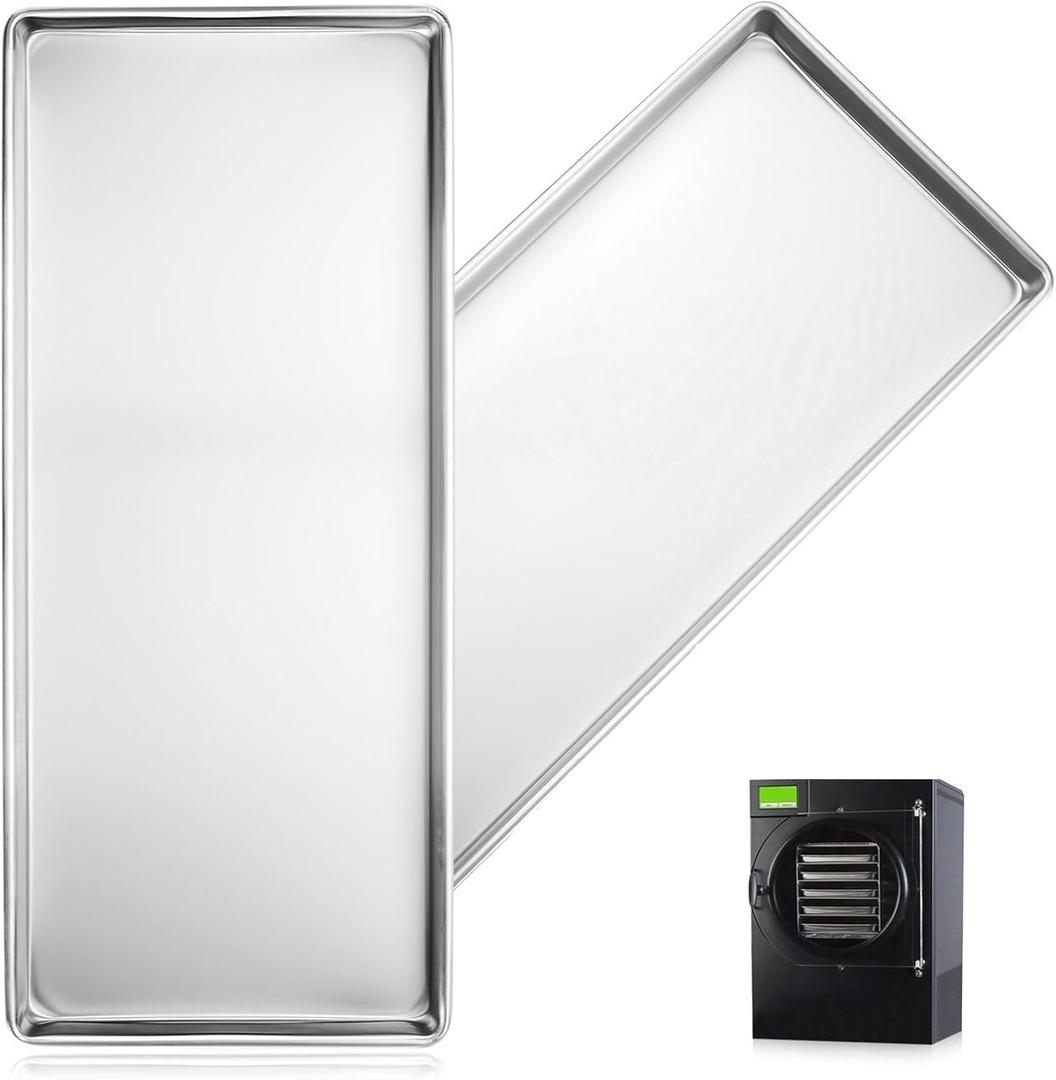 Metal Trays for Harvest Right Freeze Dryer Medium, Freeze dryer trays medium for Harvest Right home pro freeze dryer (Medium-2pcs)