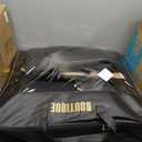 Boutique 
5pcs Car Seat Covers Full Set with Waterproof Leather, Airbag Compatible Automotive Vehicle Cushion Cover Universal Fit for Most Cars (Black)