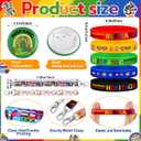 Quelay 72 Pcs Hispanic Heritage Month Party Favors Bulks Included 24 Hispanic Rubber Bracelets 24 Buttons Badges Round Button Pins 24 Lanyard Keychains Gifts Bulk for Festival Accessory Party Decor